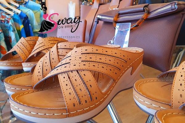 Women's shoes at Bribie Island fashion boutique Sway on Bribie in Bongaree Village